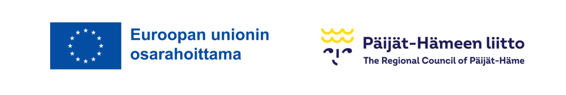 EU-lippulogo ja Päijät-Hämeen liiton logo