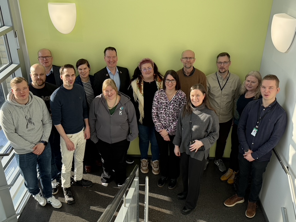 Hankkeen toteuttajat tapasivat ensimmäisen kerran yhdessä Joensuussa Karelia-ammattikorkeakoulussa helmikuussa 