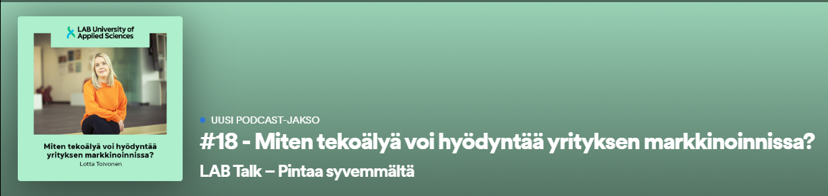 Podcast: miten tekoälyä voi hyödyntää yrityksen markkinoinnissa?