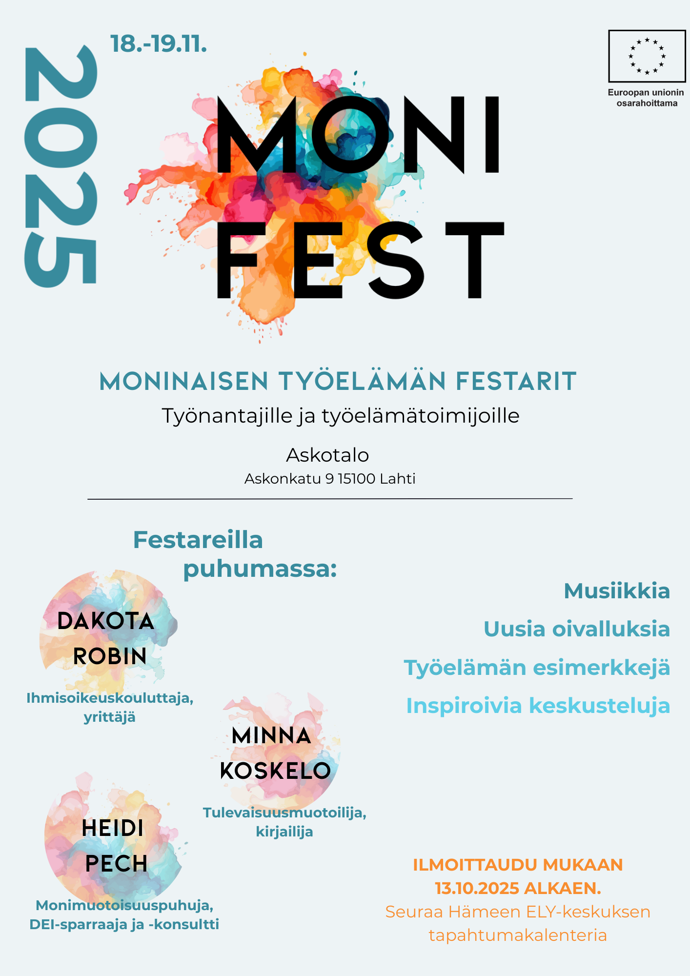 Monifest tapahtuman mainos