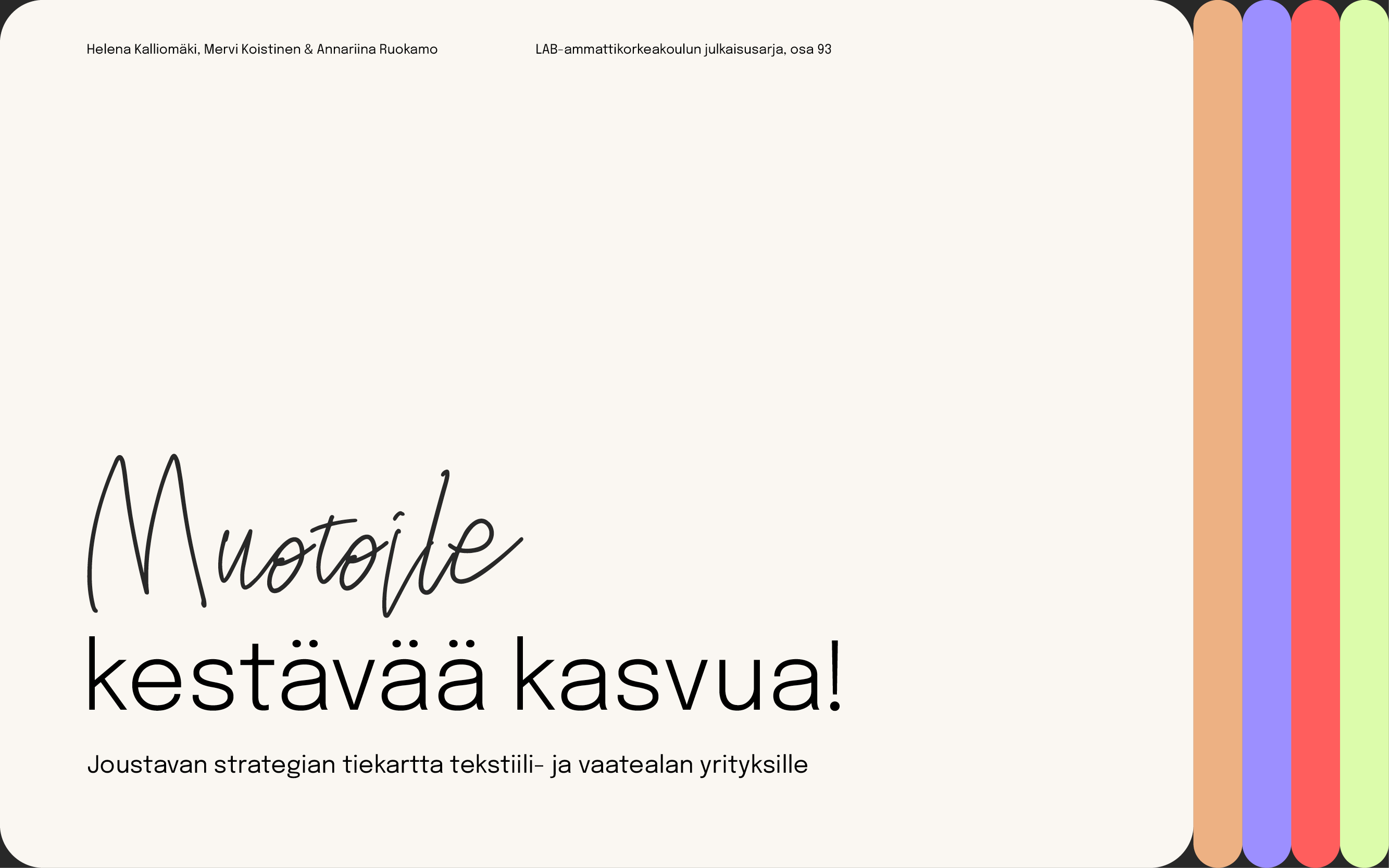 Kansi: Joustavan strategian tiekartta