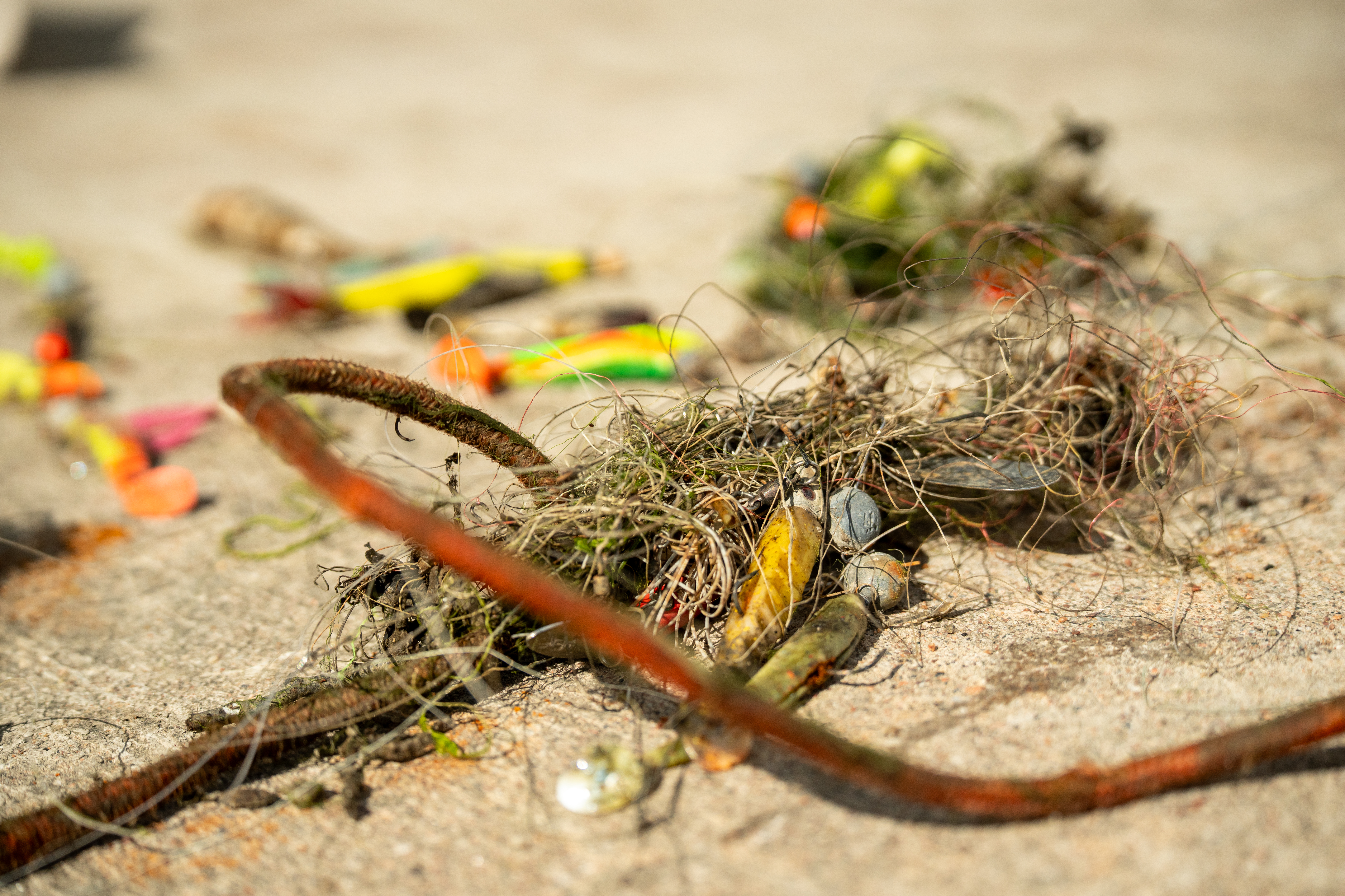 Kuvassa merestä kerättyä käytettyä kalaverkkoa. Kuvat Pidä Saaristo Siistinä ry.