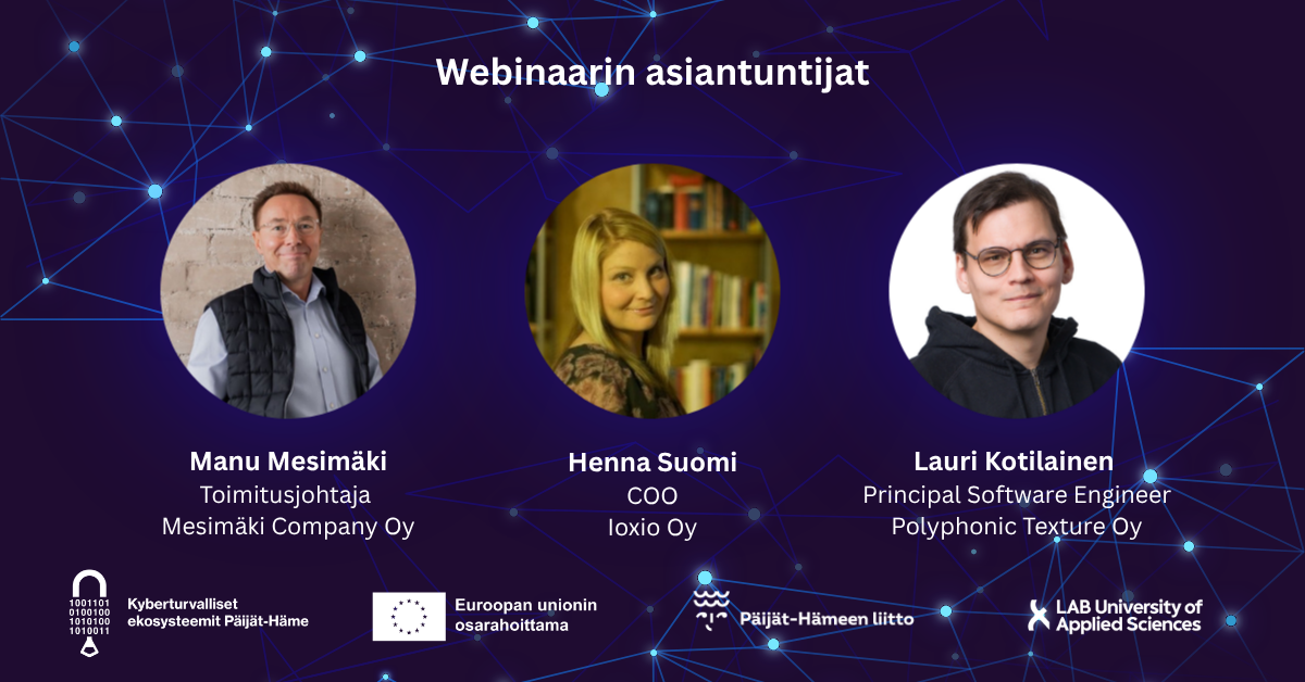 Webinaarin asiantuntijat