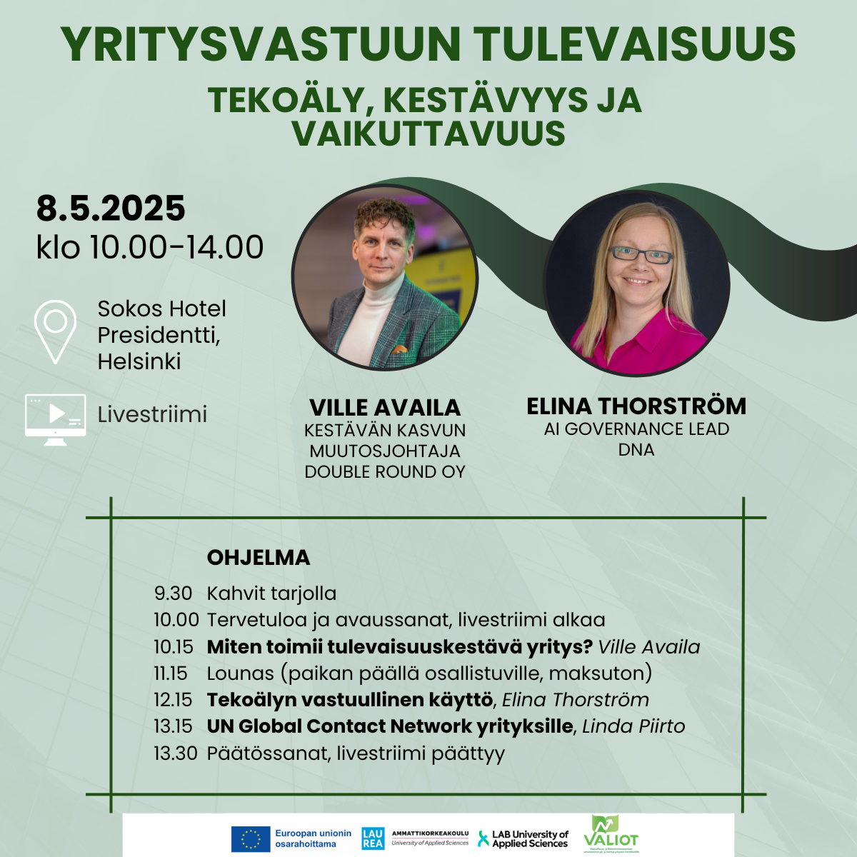 Tervetuloa tapahtumaan