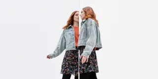 A girl in the mirror