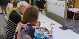 Ympäristövastuullisien palvelujen kehittämistä työpajassa Anttilanmäellä