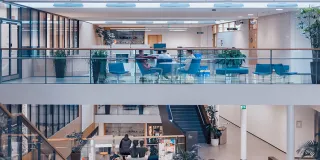 Opiskelijoita LABin Lappeenrannan kampuksella.