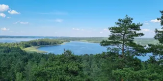 Maisema Kapatuosian linnavuorelta Hollolasta