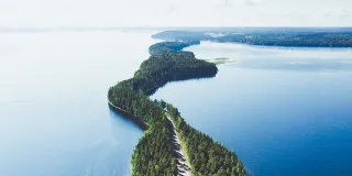 Ilmakuva Pulkkilanharjusta.