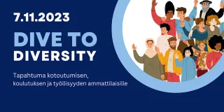 Tapahtuman nimi ja kuva iloisista ihmisistä