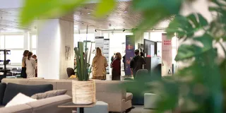 LABin Lahden kampuksen ravintolamaailman näyttelytila.