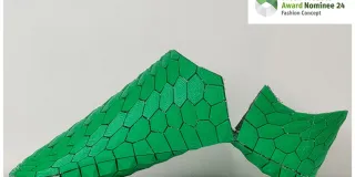 Teollisen muotoilun opiskelija Joni Kaarniitun suunnittelema kenkä.