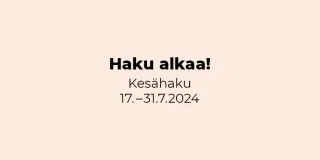 Kesähaun uutisen kuvituskuvassa tekstiä beessillä pohjalla