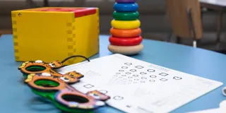 Varhaiskasvatuksen tavaroita.