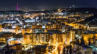 Lahti city by night Antti Mäkijärvi