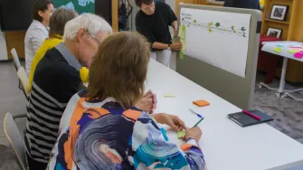 Ympäristövastuullisien palvelujen kehittämistä työpajassa Anttilanmäellä