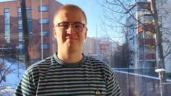 Talonrakennustekniikan insinööriopiskelija Eemeli Karppinen.
