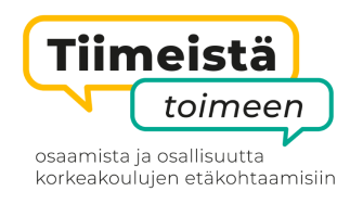 Tiimeistä toimeen -hankkeen logo