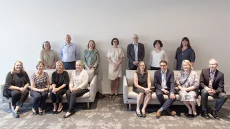 Ryhmäkuva Food Pilot Plantin vierailusta