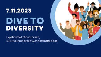 Tapahtuman nimi ja kuva iloisista ihmisistä