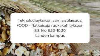 FOOD – Ratkaisuja ruokakehitykseen