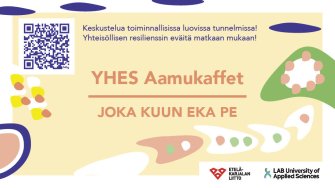 YHES Aamukaffet Keskustelua toiminnallisissa luovissa tunnelmissa! Yhteisöllisen resilienssin eväitä matkaan mukaan!