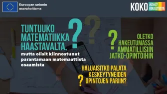 Tuntuuko matematiikka haastavalta?