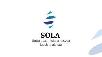 SOLA-Uutta osaamista ja kasvua luovista aloista -hankkeen logo