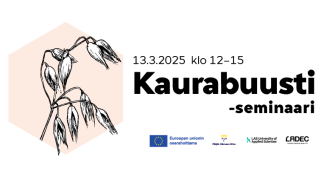 Kaurabuusti-seminaarin mainos.