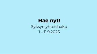 Syksyn 2025 yhteishaun kuvituskuva