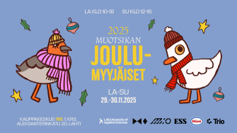LABin Muotoiluinstituutin joulumyyjäisten 2025 esite.