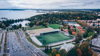 Ilmakuva Lahden Ranta-Kartanon alueelta.