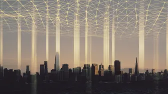 Silhouette of a city 