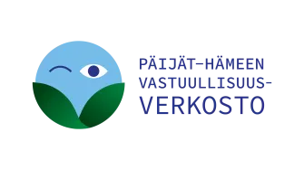 Päijät-Hämeen vastuullisuusverkoston logo vinkkaava silmä