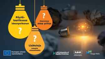 Yrittäjyysvalmennuksen banneri