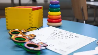 Varhaiskasvatuksen tarvikkeita.