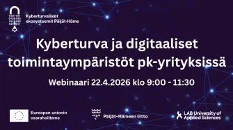 Kyberturva ja digitaaliset toimintaympäristöt pk-yrityksissä