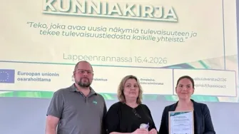 Etelä-Karjalan vuoden tulevaisuusteko -kunniamaininnan saaneet