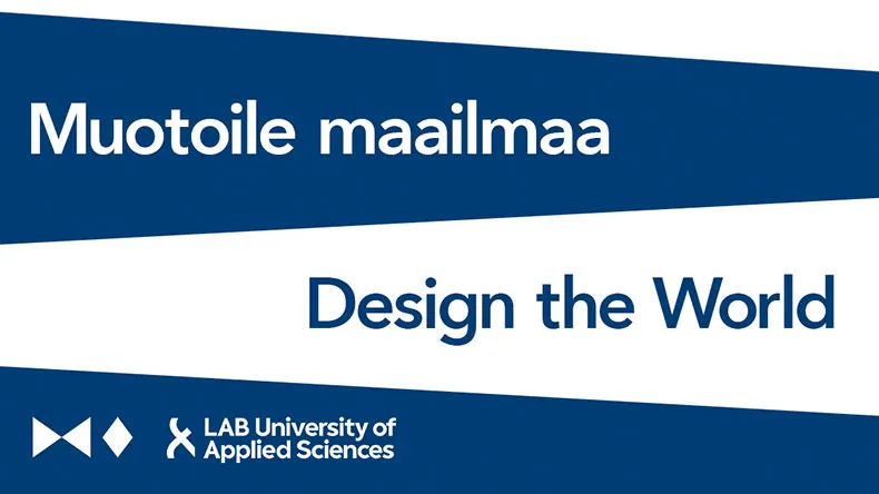 Muotoile maailmaa -näyttelyn esite.