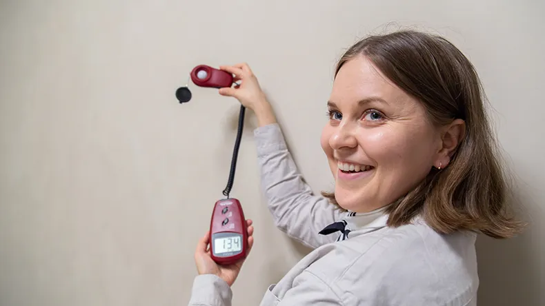 Muotoiluinstituutin opiskelija Liinu Verlin.