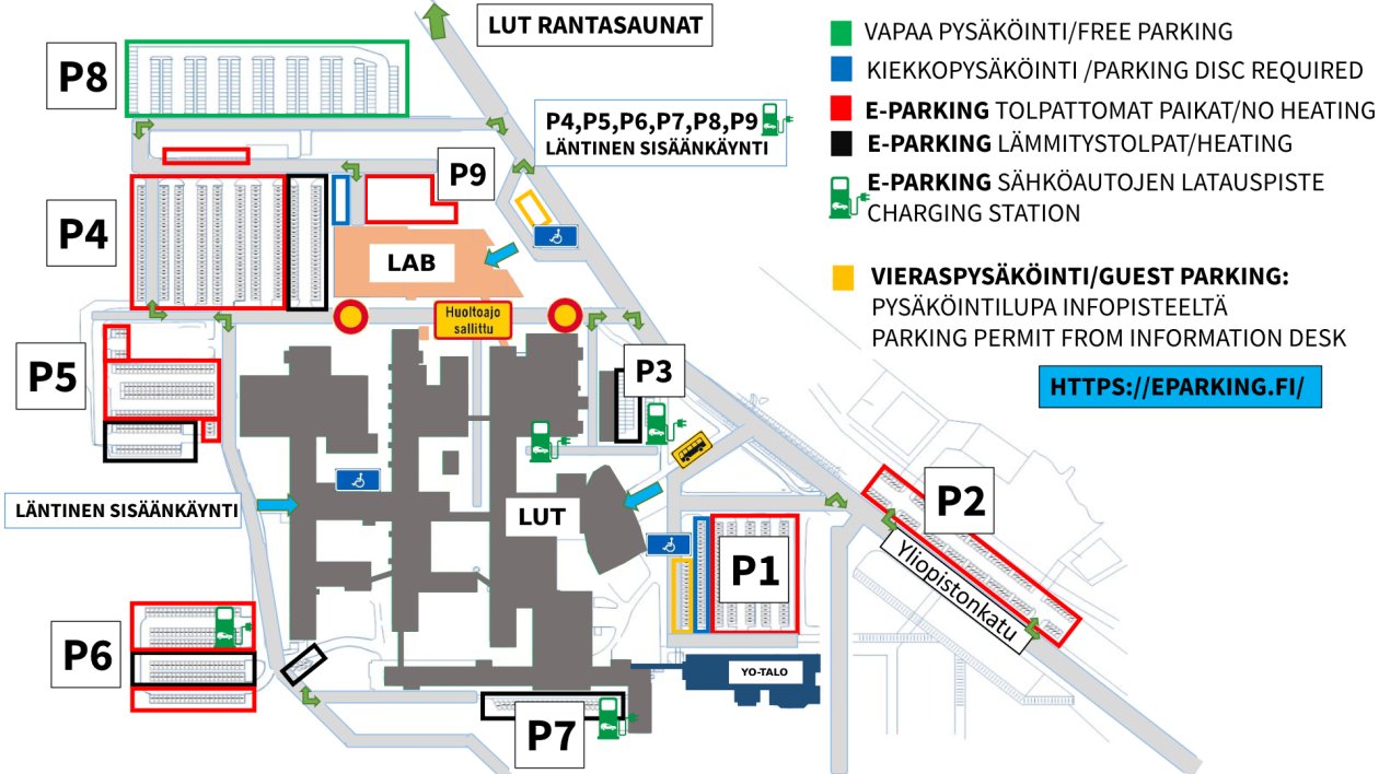 Pysäköintikartta Lappeenranta