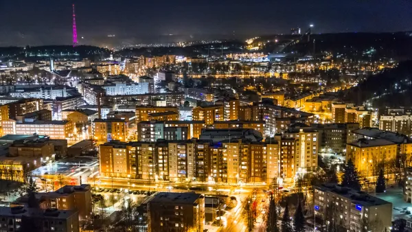 Lahti city by night Antti Mäkijärvi