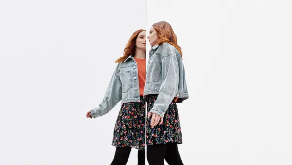 A girl in the mirror