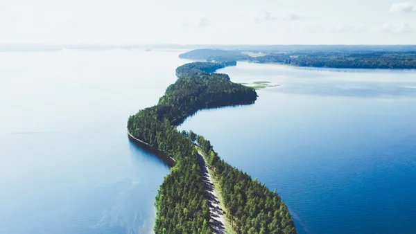 Ilmakuva Pulkkilanharjusta.