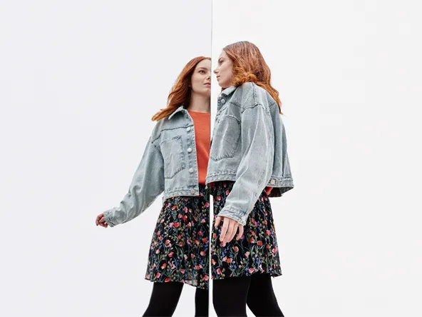 A girl in the mirror