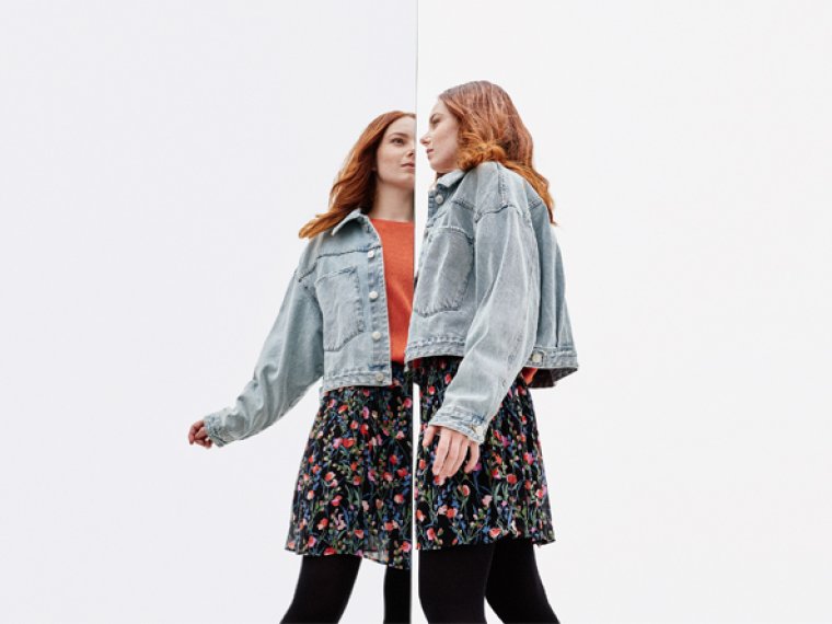 A girl in the mirror