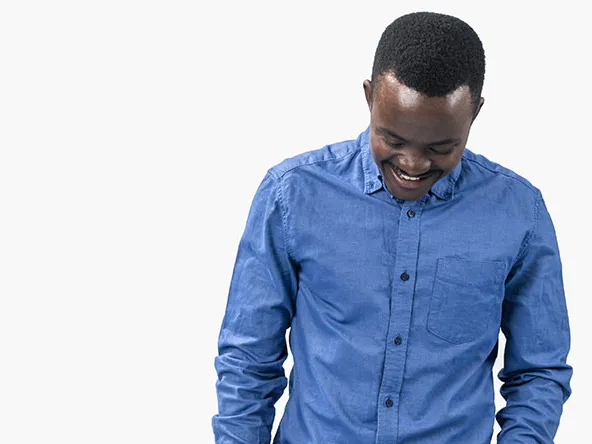 LAB brand image boy blue shirt 