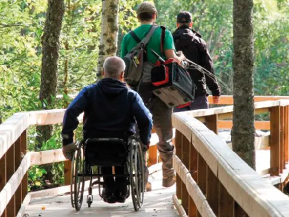 LAB-ammattikorkekakoulun asiantuntevat esteettömyyspalvelut tuovat esteettömyysosaamista luontorakentamiseen ja rakennettuun ympäristöön