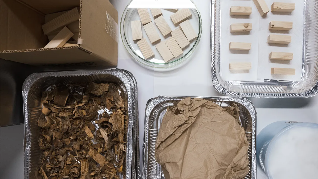 Erilaisia materiaaleja alumiinirasioissa