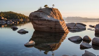 A big stone in the water